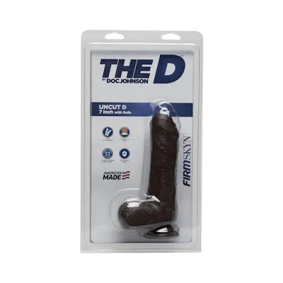 Doc Johnson Firmskyn 7 Inch Uncut Dildo With Balls