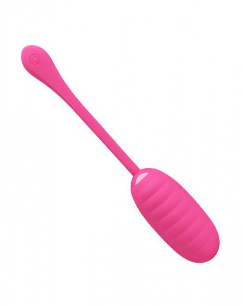 Kirk Liquid Silicone Remote Egg Vibrator - 7.7 Inch - Hot Pink - 7.7 Inch