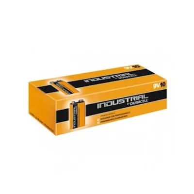 Duracell 9 Volt Size Industrial Alkaline Box Of 10 Bulk