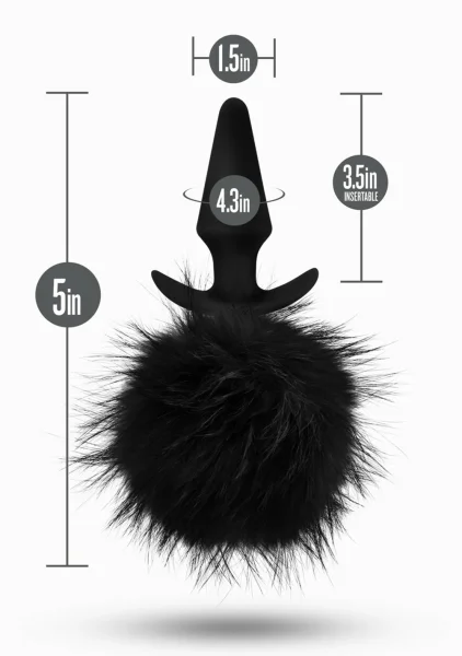 Anal Adventures Platinum - Rabbit Tail Plug — image 4 of 12