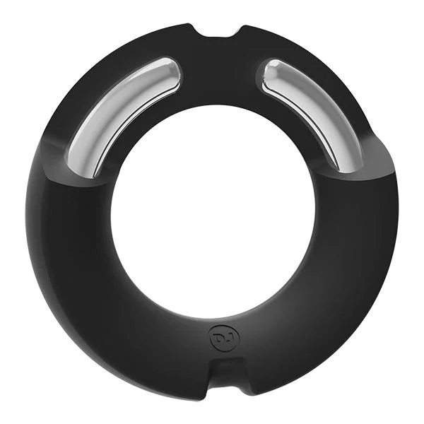 Kink Hybrid Silicone Covered Metal Cock Ring 35mm
