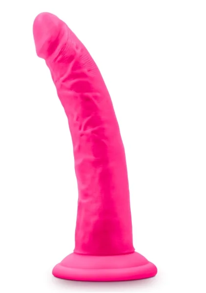 Blush Neo Neon Pink Elite 7.5 Inch Silicone Dual Density Cock — image 4 of 6