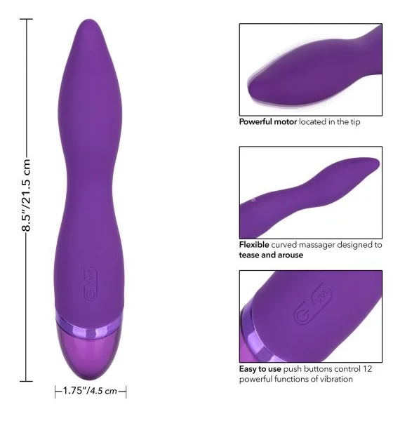 Aura Wand Silicone Rechargeable Waterproof Vibrator by CalExotics — image 12 of 20
