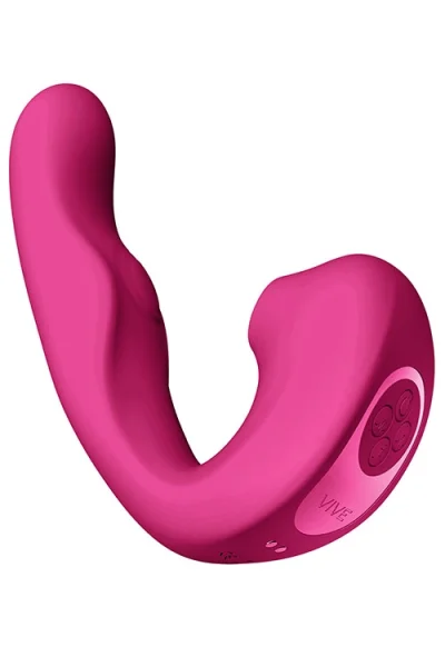 Vive Zaki - 6.5" Dual Stimulation Clitoral & G-Spot Vibrator with Air and Pulse Wave Technology