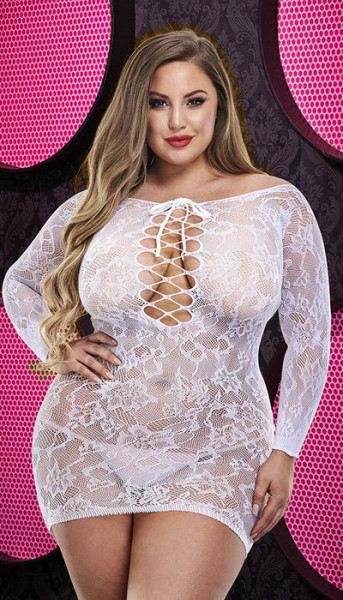 Lace Off The Shoulder Mini Dress
