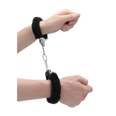 Pleasure Handcuffs Furry Black Sex Handcuffs