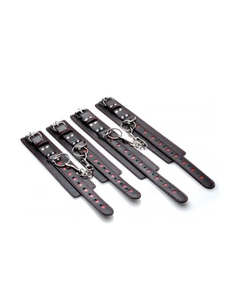 Heart Ache 5 Piece Bondage Set - Black