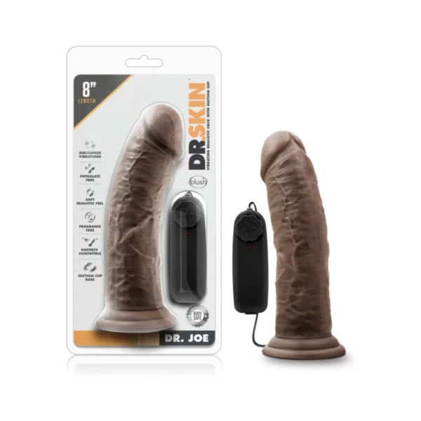 Dr. Skin - Dr. Joe - 8in Vibrating Cock With Suction Cup
