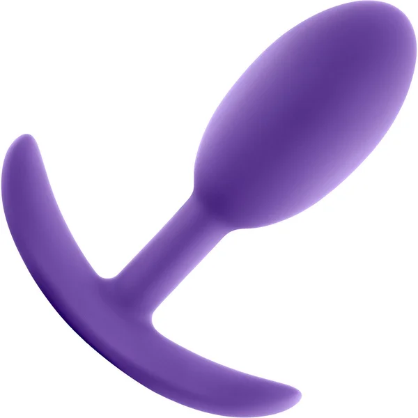 Luxe Wearable Silicone Vibra Slim Butt Plug by Blush - Medium, Purple — image 8 of 14