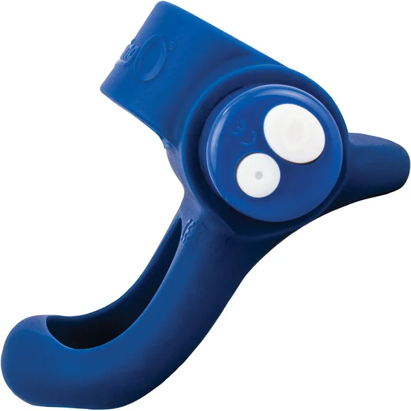 Charged You-Turn Plus Vibrating Silicone Cock Ring By Screaming O - Blueberry — image 22 of 22