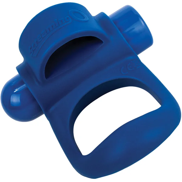 Charged You-Turn Plus Vibrating Silicone Cock Ring By Screaming O - Blueberry — image 21 of 22