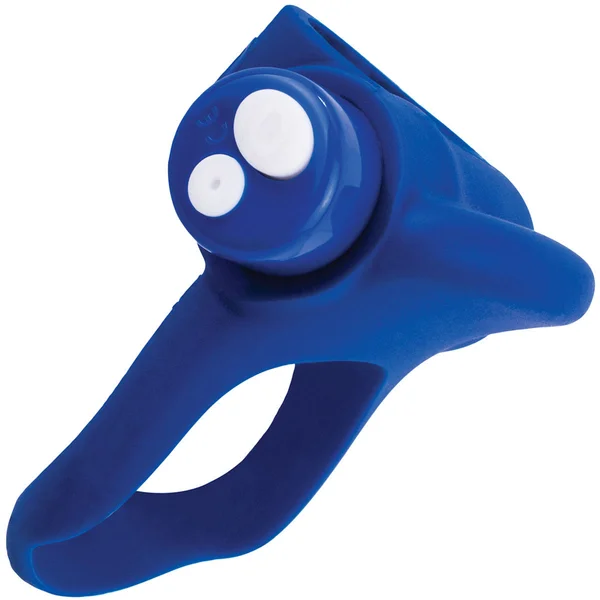 Charged You-Turn Plus Vibrating Silicone Cock Ring By Screaming O - Blueberry — image 19 of 22