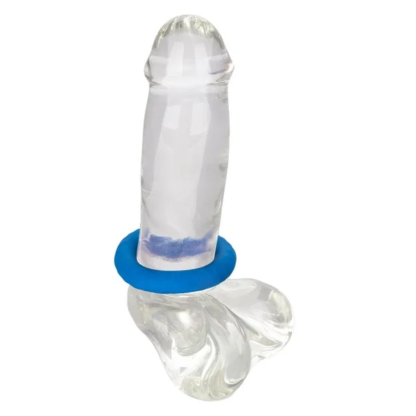Link Up Ultra-Soft Max Silicone Cock Ring By CalExotics - Blue — image 17 of 17