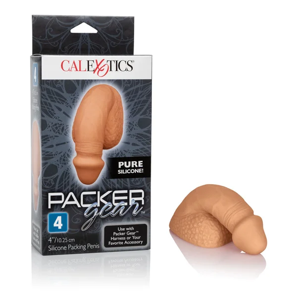 Packer Gear Silicone Packing Penis 4" / 10.25 cm By CalExotics - Caramel — image 11 of 14