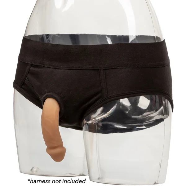 Packer Gear Silicone Packing Penis 4" / 10.25 cm By CalExotics - Caramel — image 19 of 20