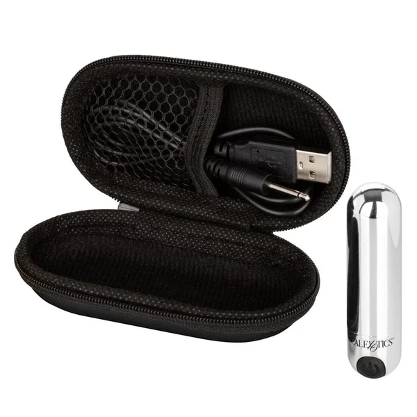 Hideaway Rechargeable Waterproof Mini Vibrator by CalExotics - Silver — image 20 of 22