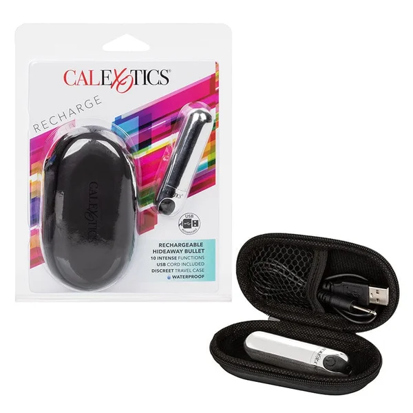 Hideaway Rechargeable Waterproof Mini Vibrator by CalExotics - Silver — image 16 of 22