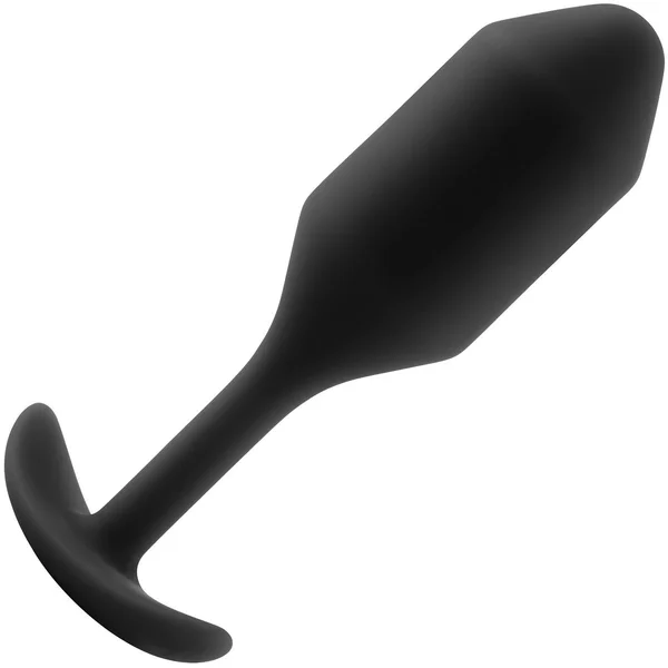 b-Vibe Snug Plug 2 Medium Silicone Weighted Butt Plug - Black — image 15 of 18