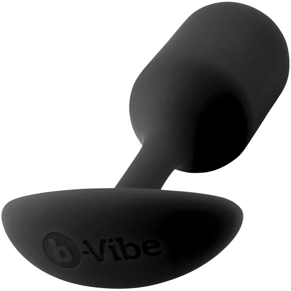 b-Vibe Snug Plug 2 Medium Silicone Weighted Butt Plug - Black — image 14 of 18