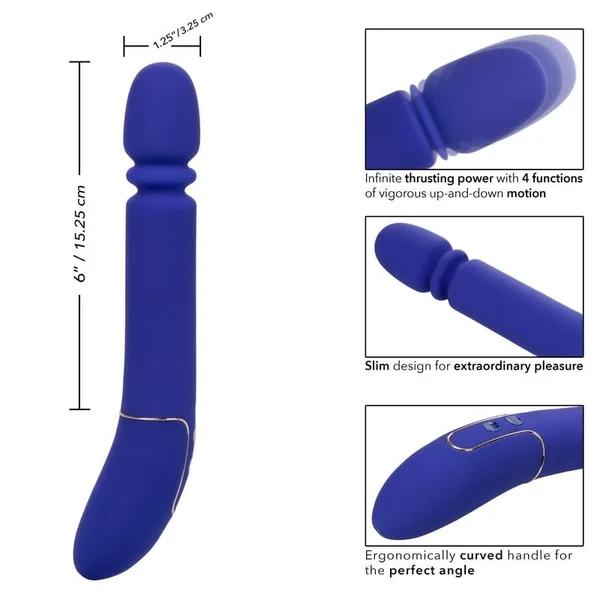 Shameless Slim Thumper Powerful Silicone Waterproof Rechargeable Thruster By CalExotics — image 24 of 25