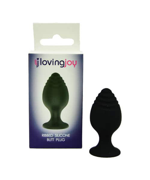 Loving Joy Ribbed Tip Small Silicone Butt Plug