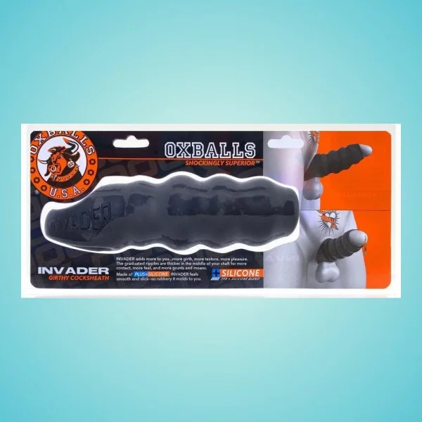 Oxballs Invader Cocksheath Penis Extender - Black Ice — image 10 of 18