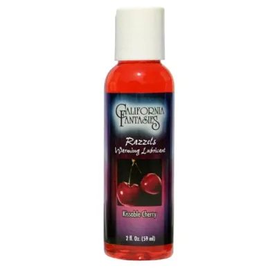 Razzels Warming Lubricant Kissable Cherry 2 5 Fl Oz Bottle
