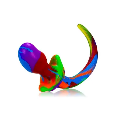 Puppy Tail Buttplug Pug 3 25 Inch Rainbow Small