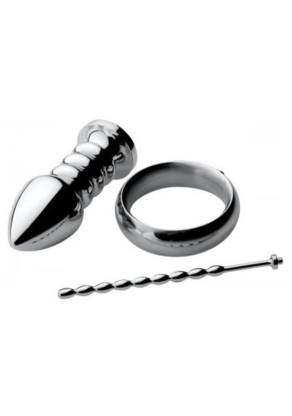 Zeus Electrosex Deluxe Series Voltaic for Him Stainless Steel Male E-Stim Kit — image 4 of 6