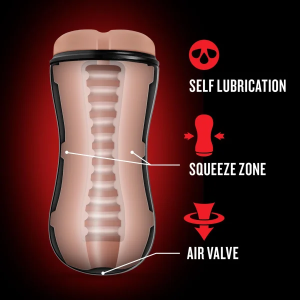 Loverboy - Bad Boy Next Door - Self Lubricating  Stroker - Beige