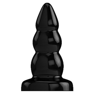 Bottomline 4 Buttplug Rubber Black Model 6