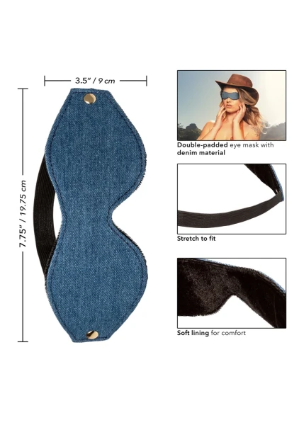 Ride 'em Premium Denim Collection Eye Mask