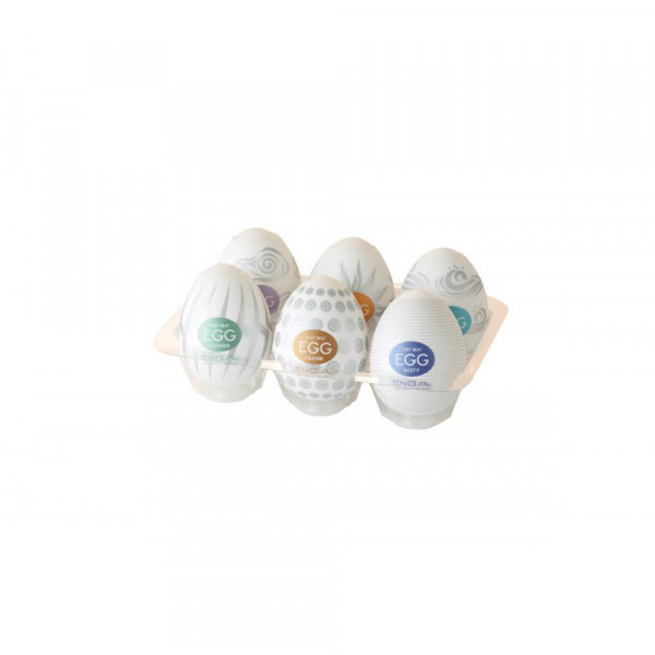 Tenga Egg Variety Pack Hard Boiled Strokers 6 Pack
