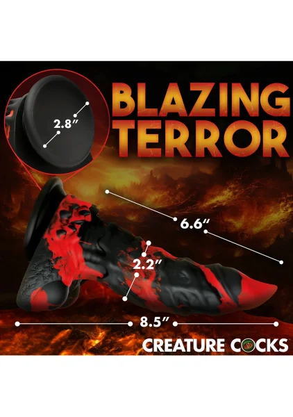 Creature Cocks -  Fire Demon Monster Silicone Dildo