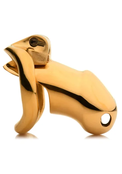 Master Series Midas Gold Plated Chastity Cage