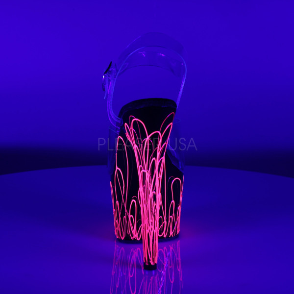 7 inches Heel, 2 3/4 inches PF Ankle Strap Sandal, Blacklight Reactive — image 16 of 16