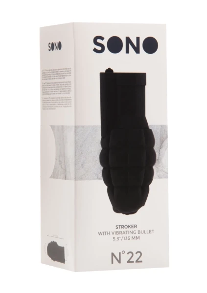 Sono No.22 Stroker With Vibrating Bullet Black