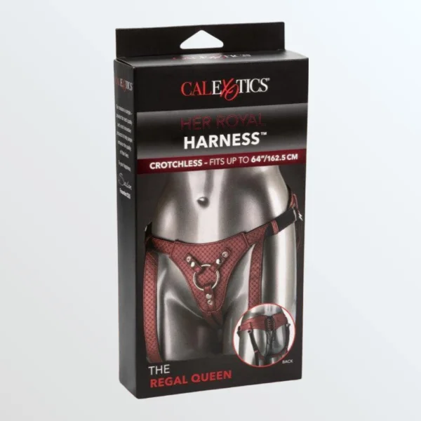 Her Royal Harness the Regal Queen Red Strap-On Harness
