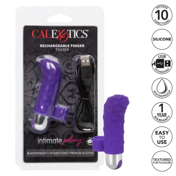 Intimate Play Purple Rechargeable Finger Teaser