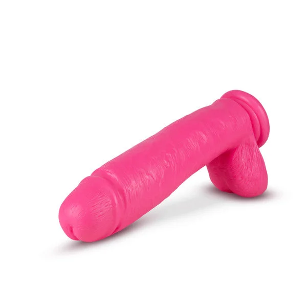 Big As Fuk 10 Inch Harness Compatible Suction Cup Dildo With Balls By Blush - Pink — image 19 of 19