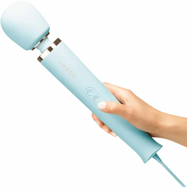 Le Wand Powerful Plug-in Vibrating Massager Sky Blue