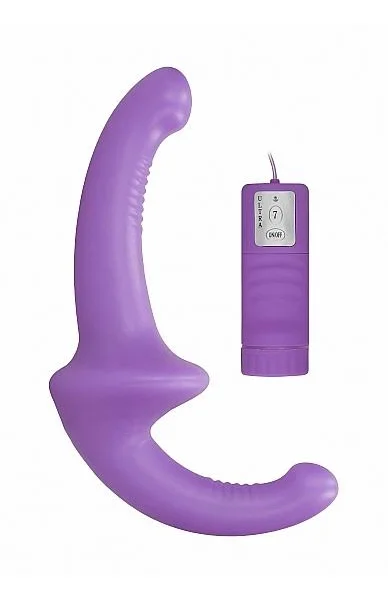 Ouch Vibrating Silicone Strapless Strap On Purple — image 5 of 8