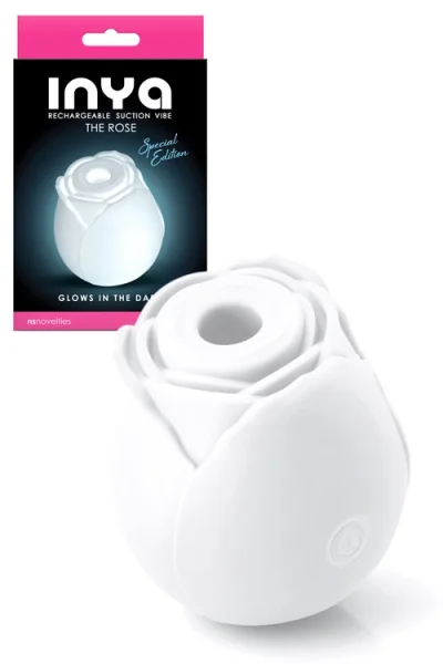 nsnovelties The Rose 2.9" Air Pulse Clitoral Stimulator Glow In The Dark Special Edition