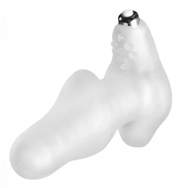 Fill Her Up Vibe Tunnel With Clit Stimulator