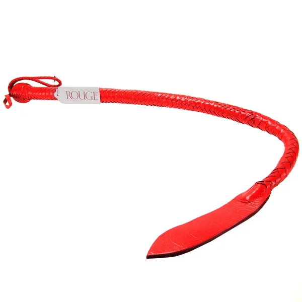 Red Leather Devil's Tail Whip — image 6 of 6