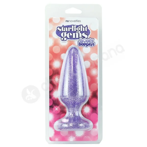 Starlight Gems Booty Boppers Purple Large Butt Plug