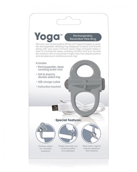The Screaming O Charged Yoga Vibe Ring - Grey