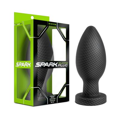 Spark Silicone Plug Medium Carbon Fiber