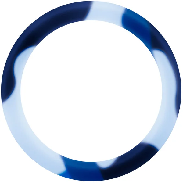 Performance Silicone Camo Cock Ring By Blush Novelties - Blue Camouflage — image 6 of 8