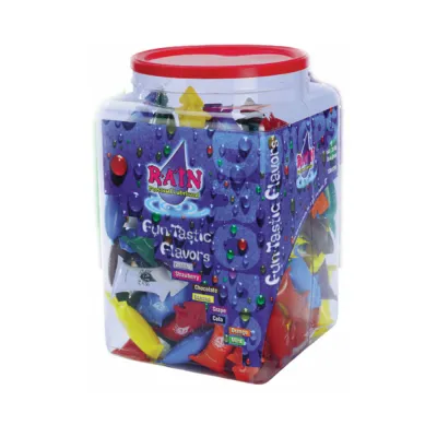 Rain Lube Flavored Lubricant assorted 144 Pieces Per Bowl